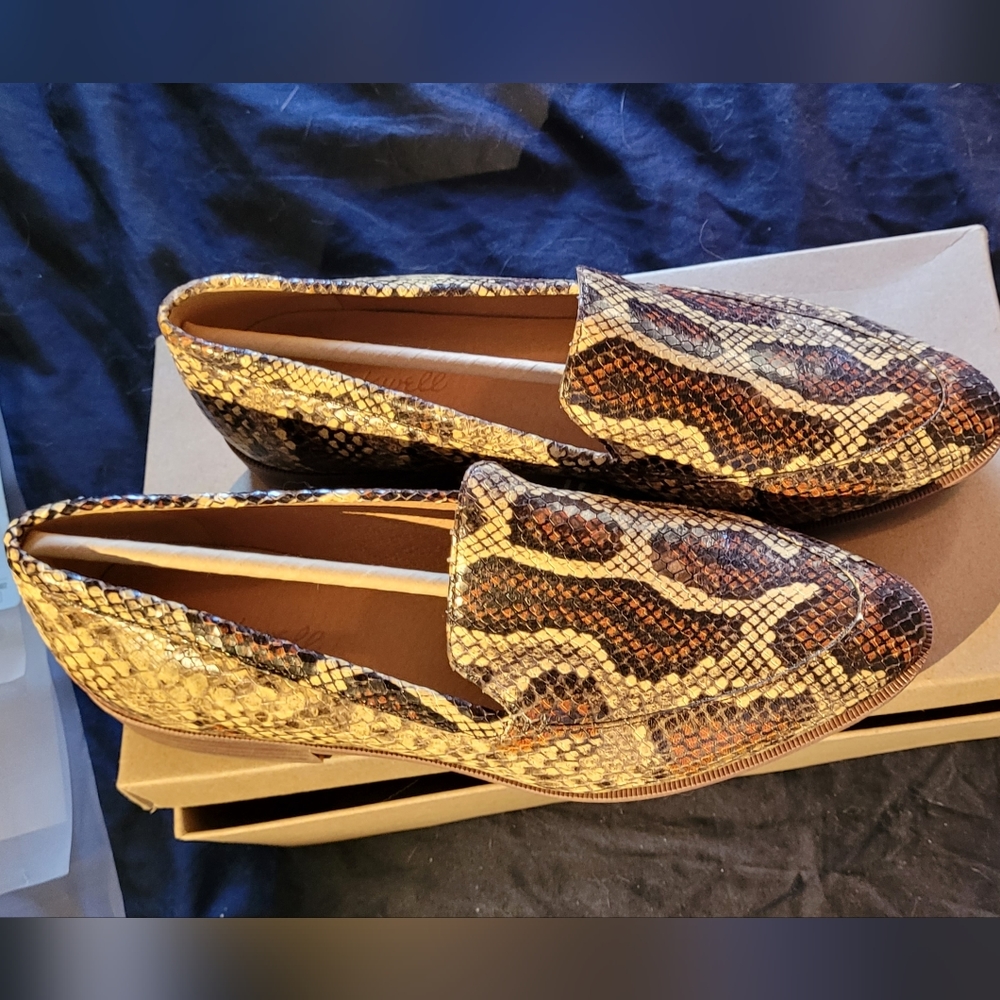 NWT Madewell Frances Loafer Snake